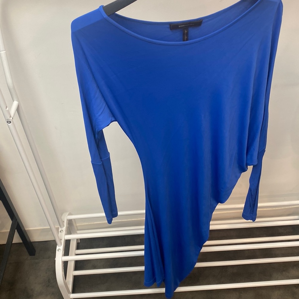 BCBG Asymmetric midi dress